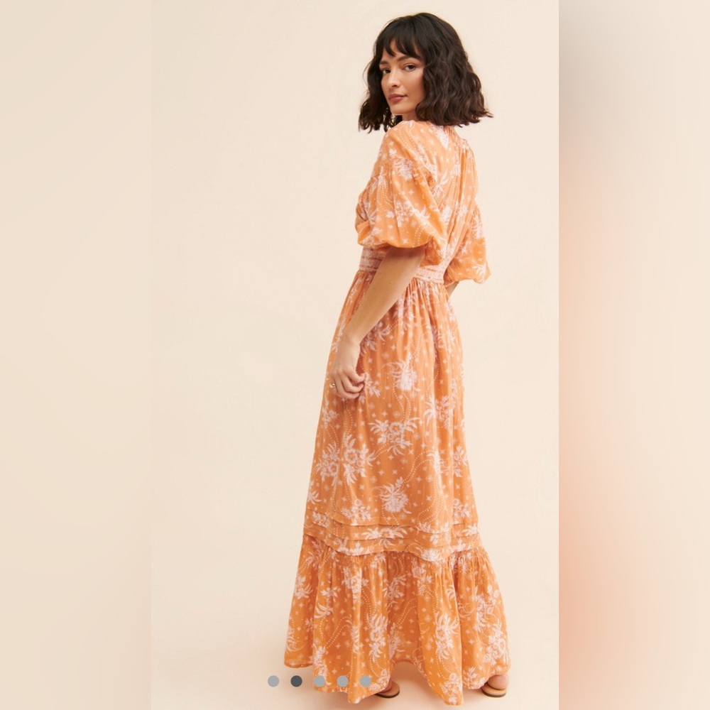 Free People Golden Hour Maxi Dress in Neutral size xl - Picture 2 of 8